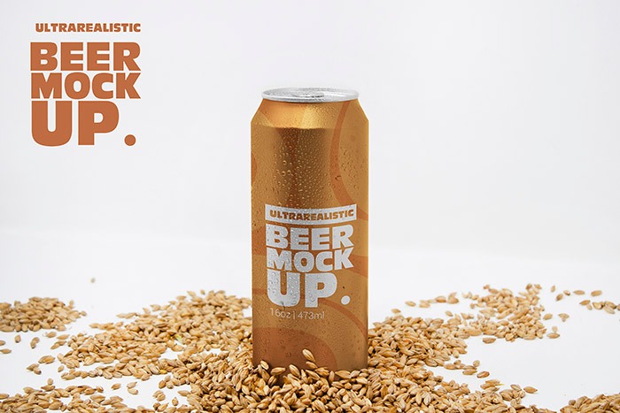 Front 16oz Malt Can Mockup Vol.2 1 2340