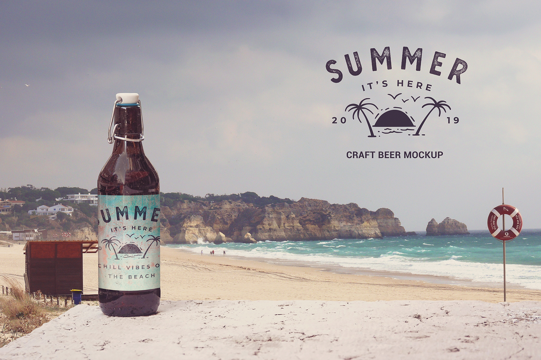 Download Mockups: 50cl/16.9oz Beer Mockup Background