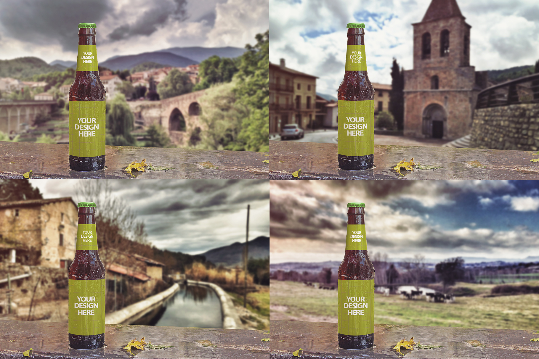 Download Mockups: Raining Beer Backgrounds