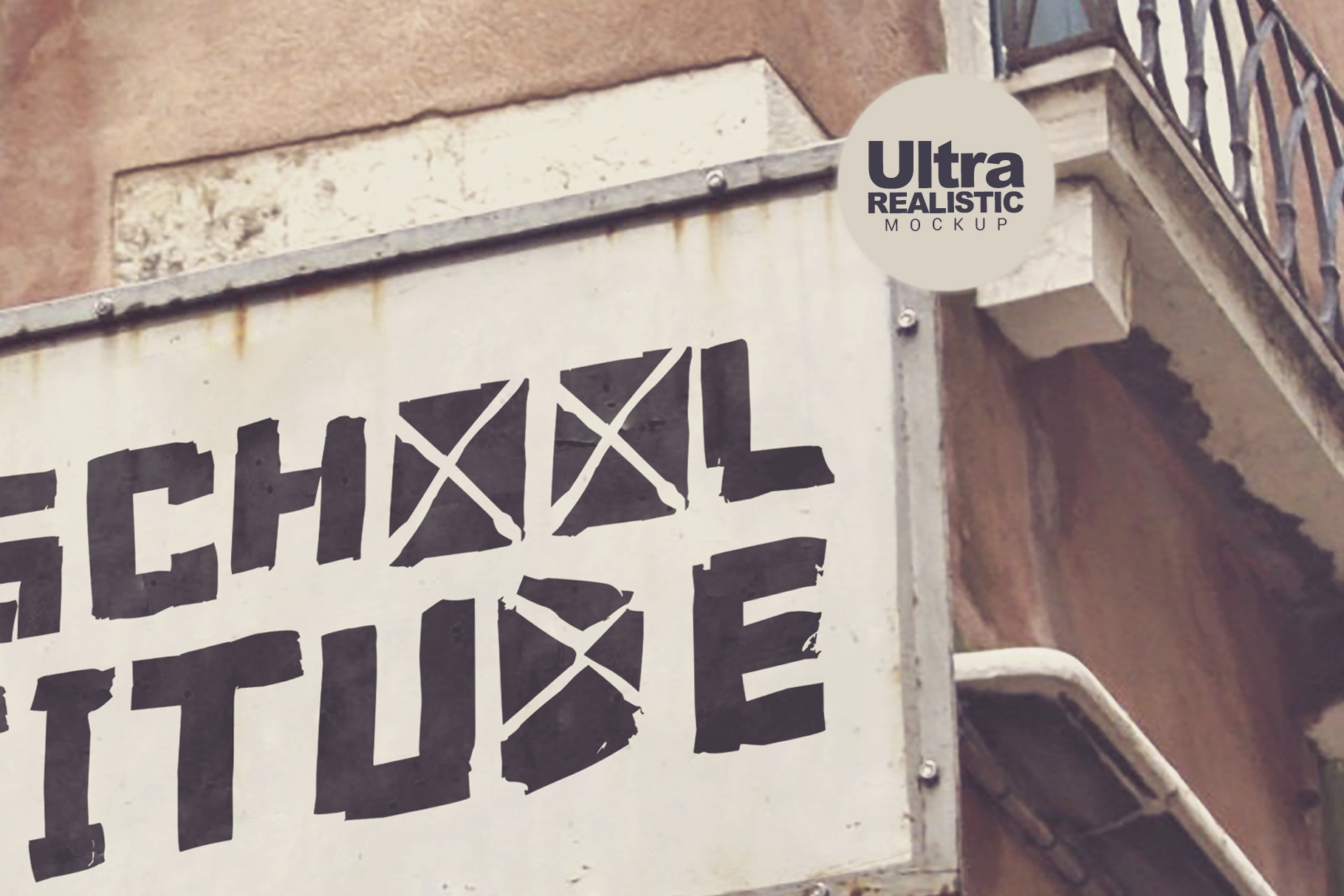 Download Mockups: Venetian Old Signboard