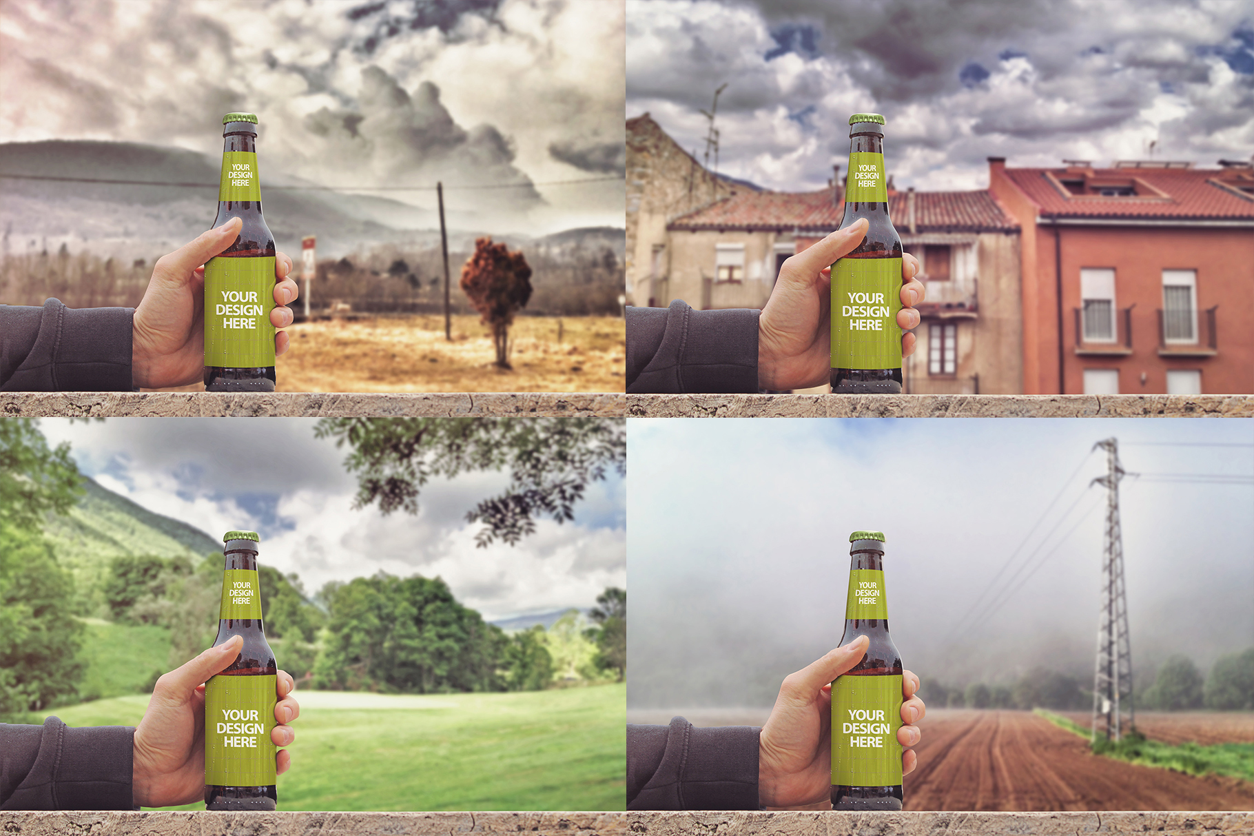 Download Mockups: Rustic Beer Mockup