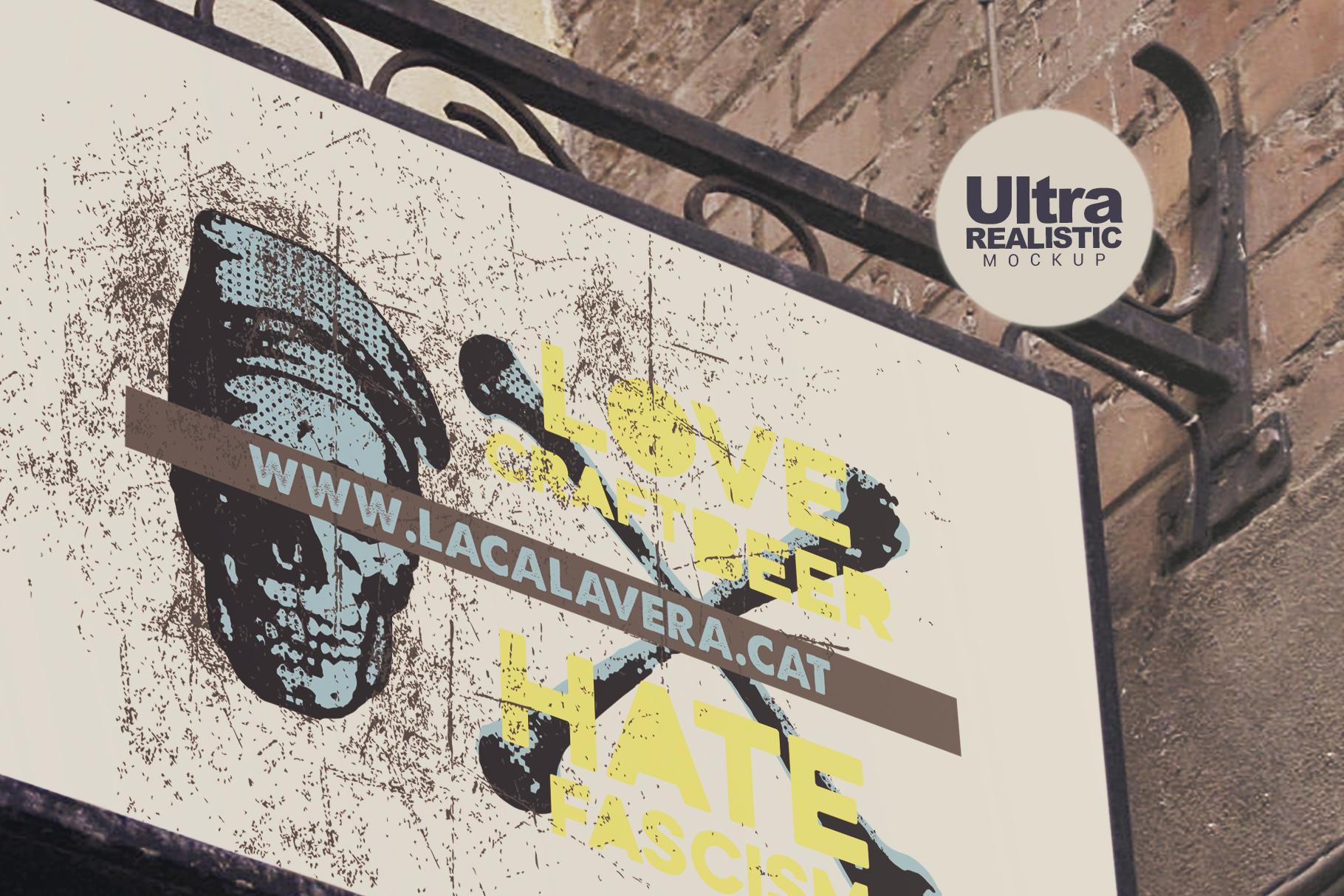 Download Mockups: Venetian Lighted Signboard
