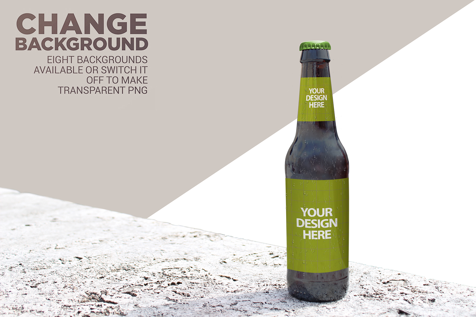 Download Mockups: Backgrounds Beer Bottle Mockup