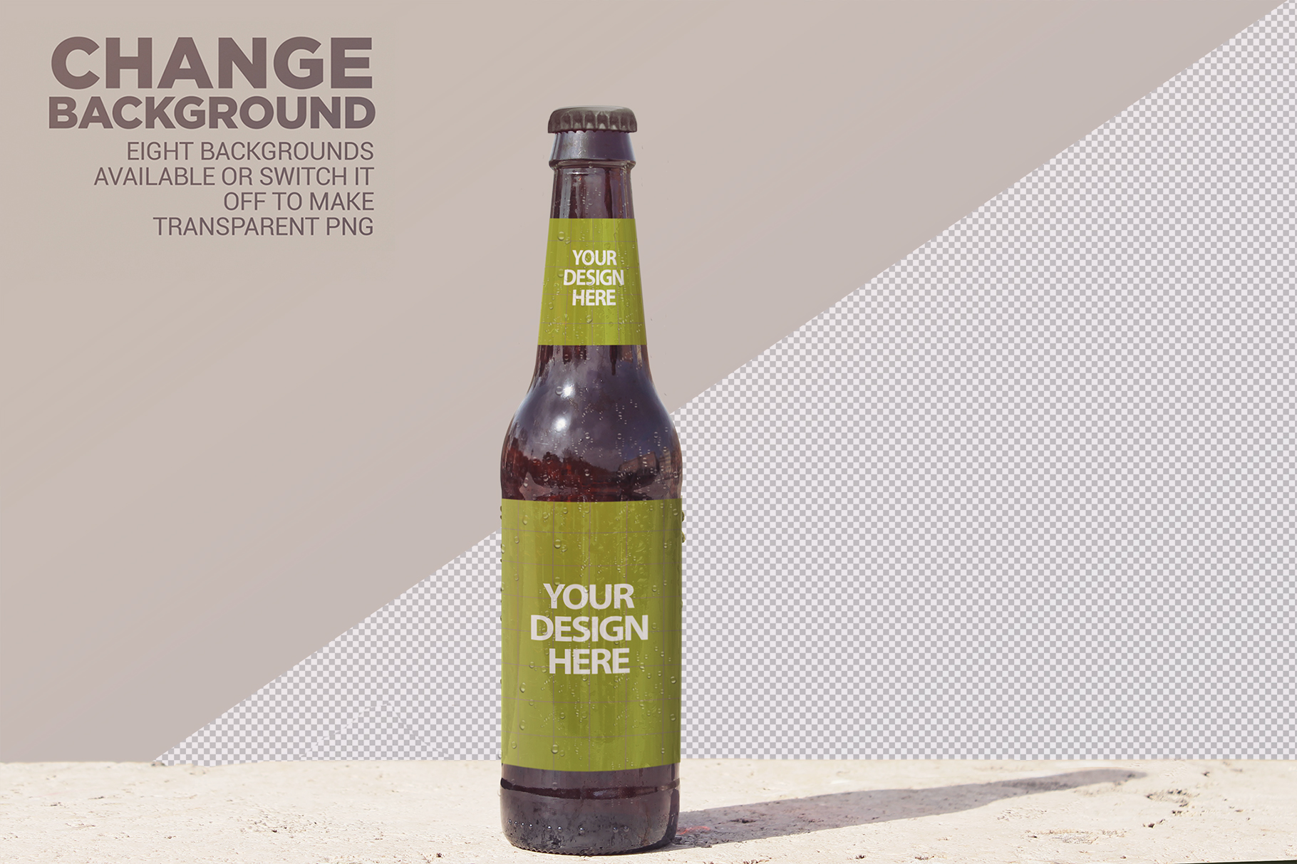 Download Mockups: Front Backgrounds Beer Mockup