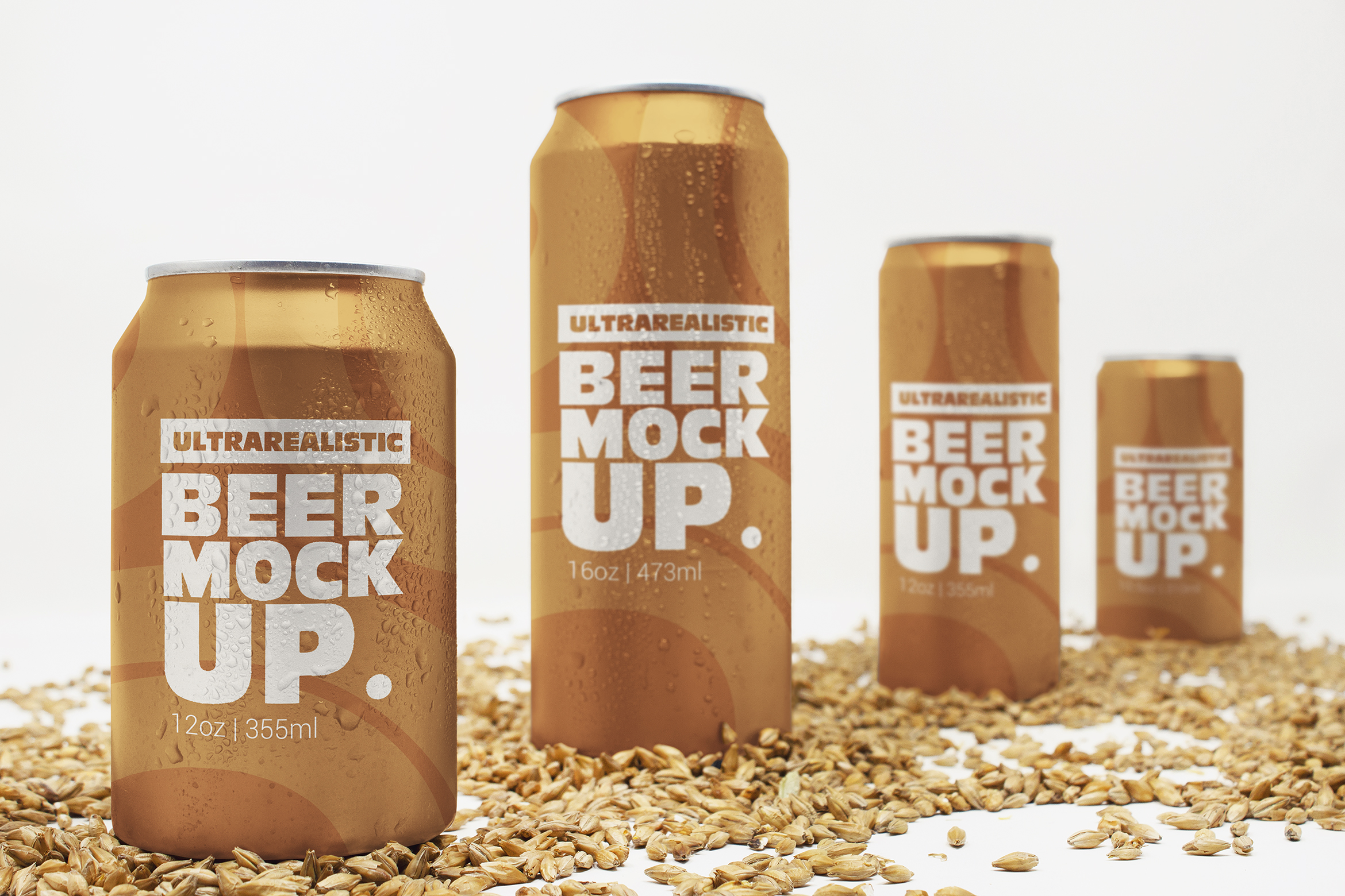 Download Mockups Blur Front Malt Can Mockups