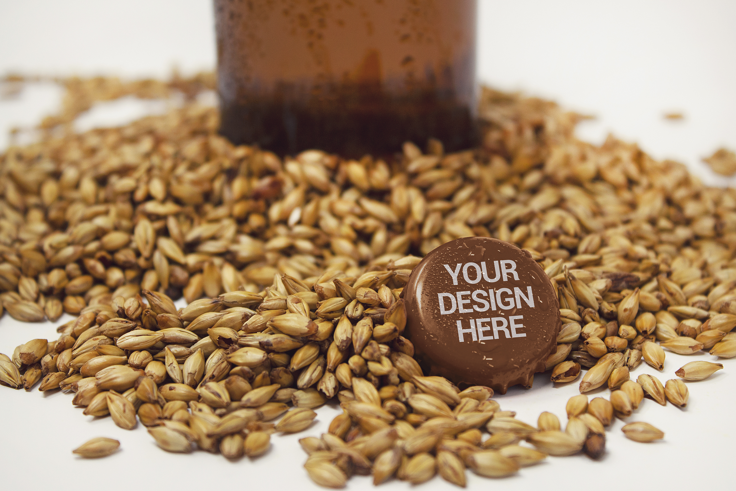 Download Mockups: Bottle & Cap Malt Mockup