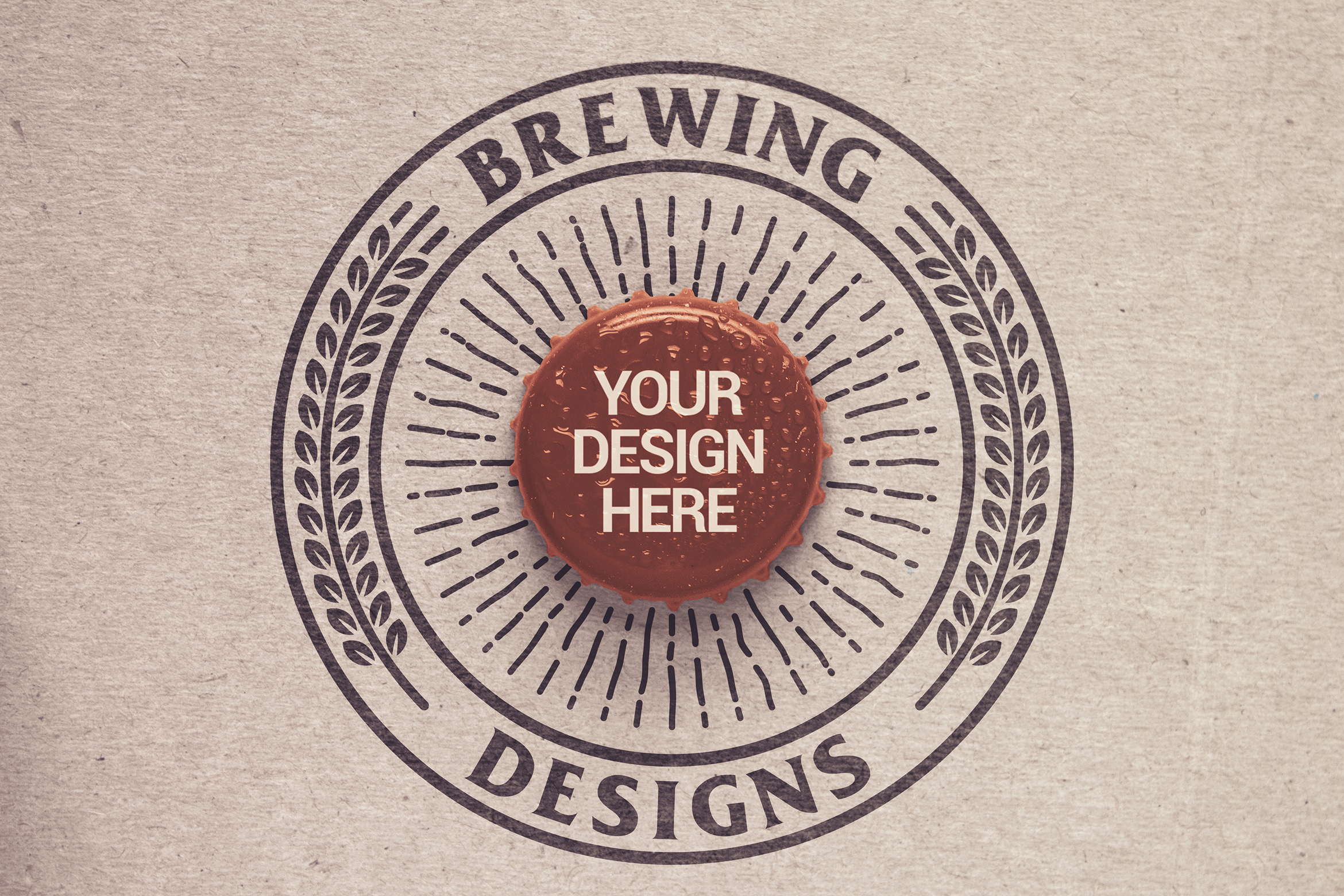 Download Mockups: Bottle Cap & Logo Mockup