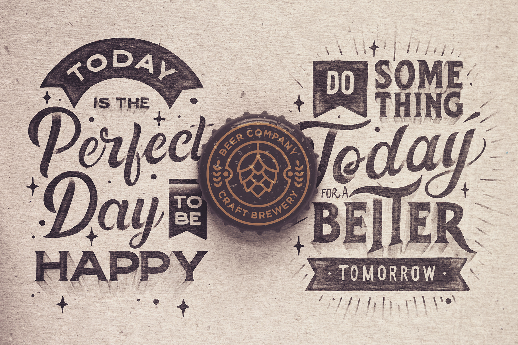 Download Mockups: Bottle Cap & Logo Mockup