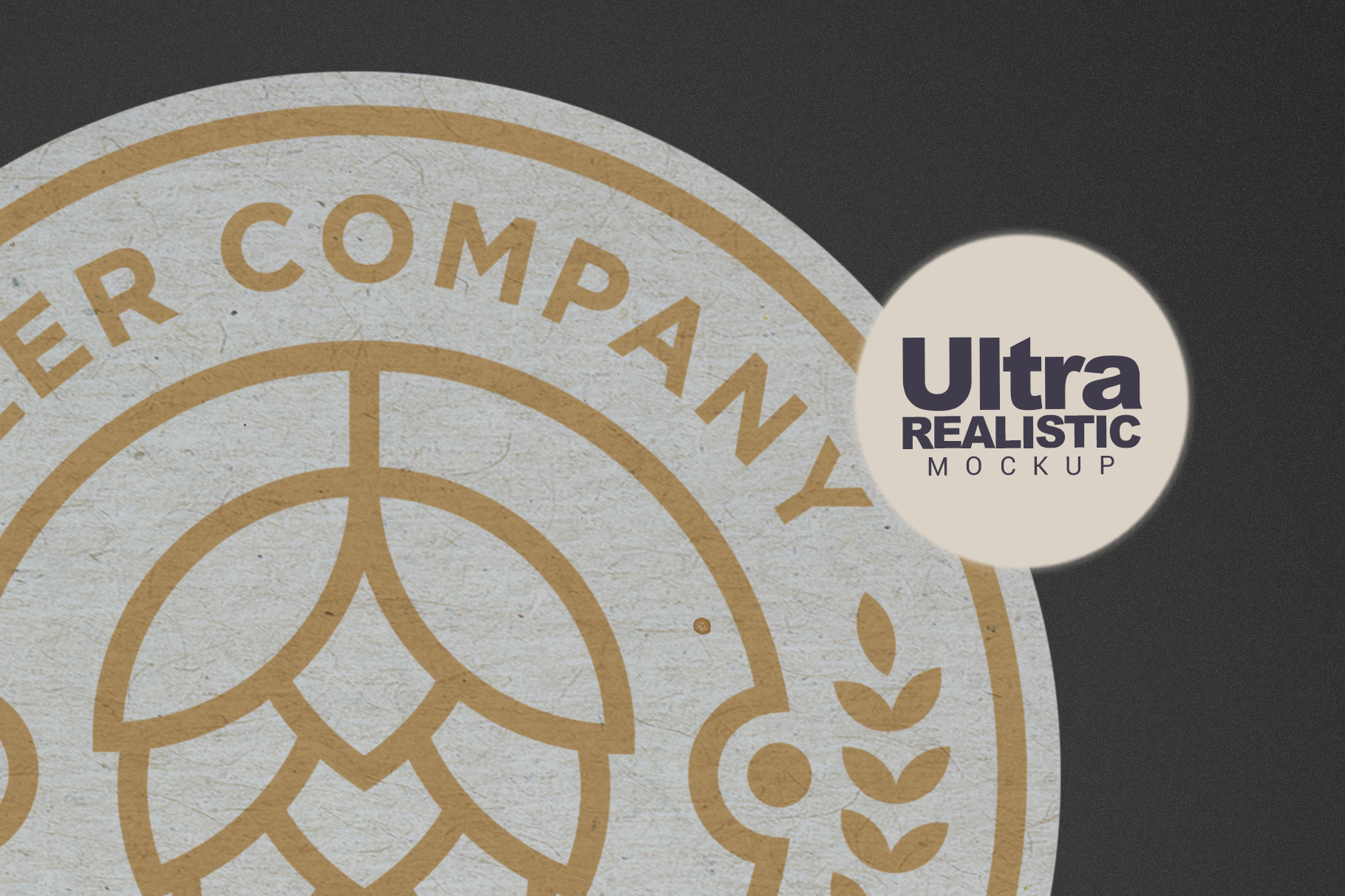 Download Mockups Clean Round Coaster Mockup
