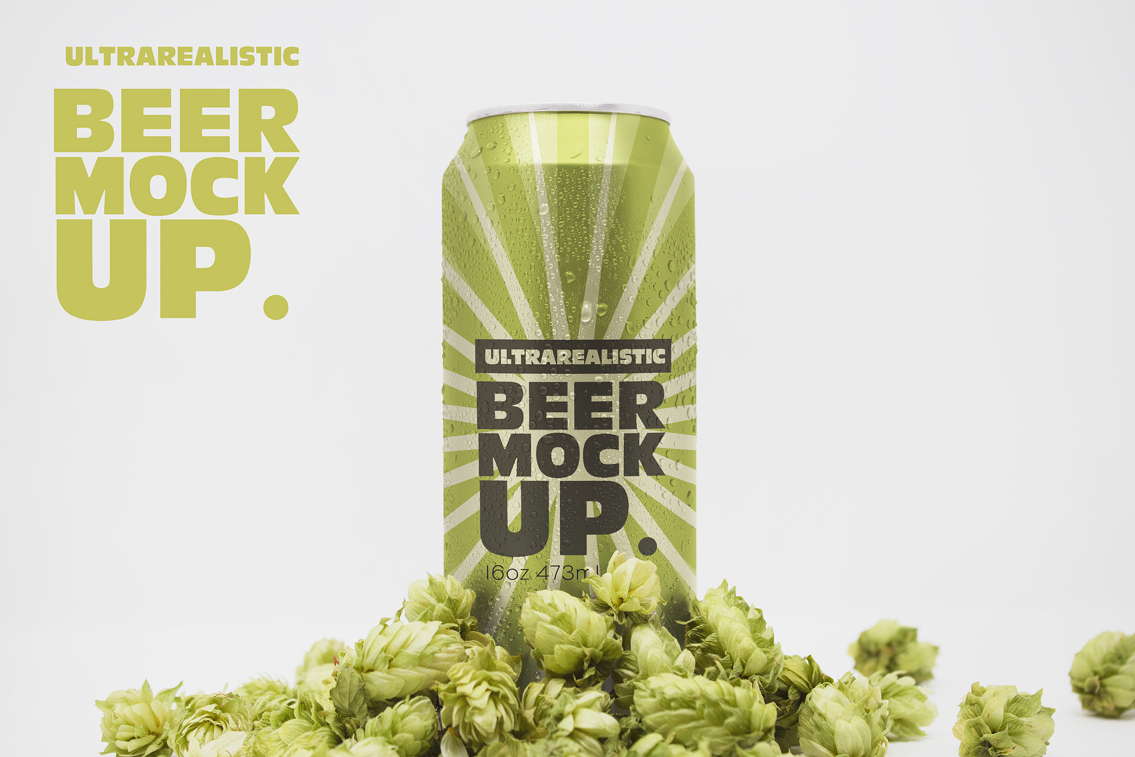 Download Mockups Front 16oz Beer Can Mockup Vol 2