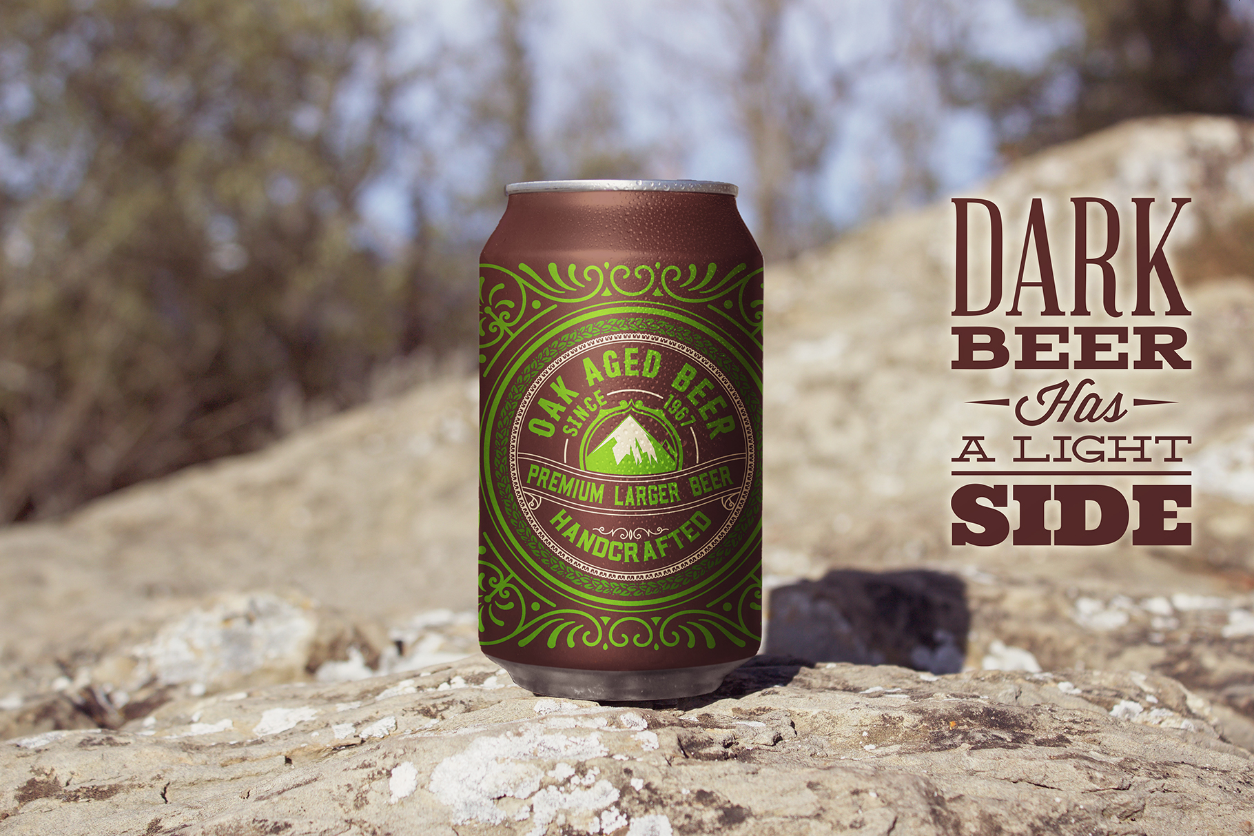 Download Mockups: Front Beer Can Mockup