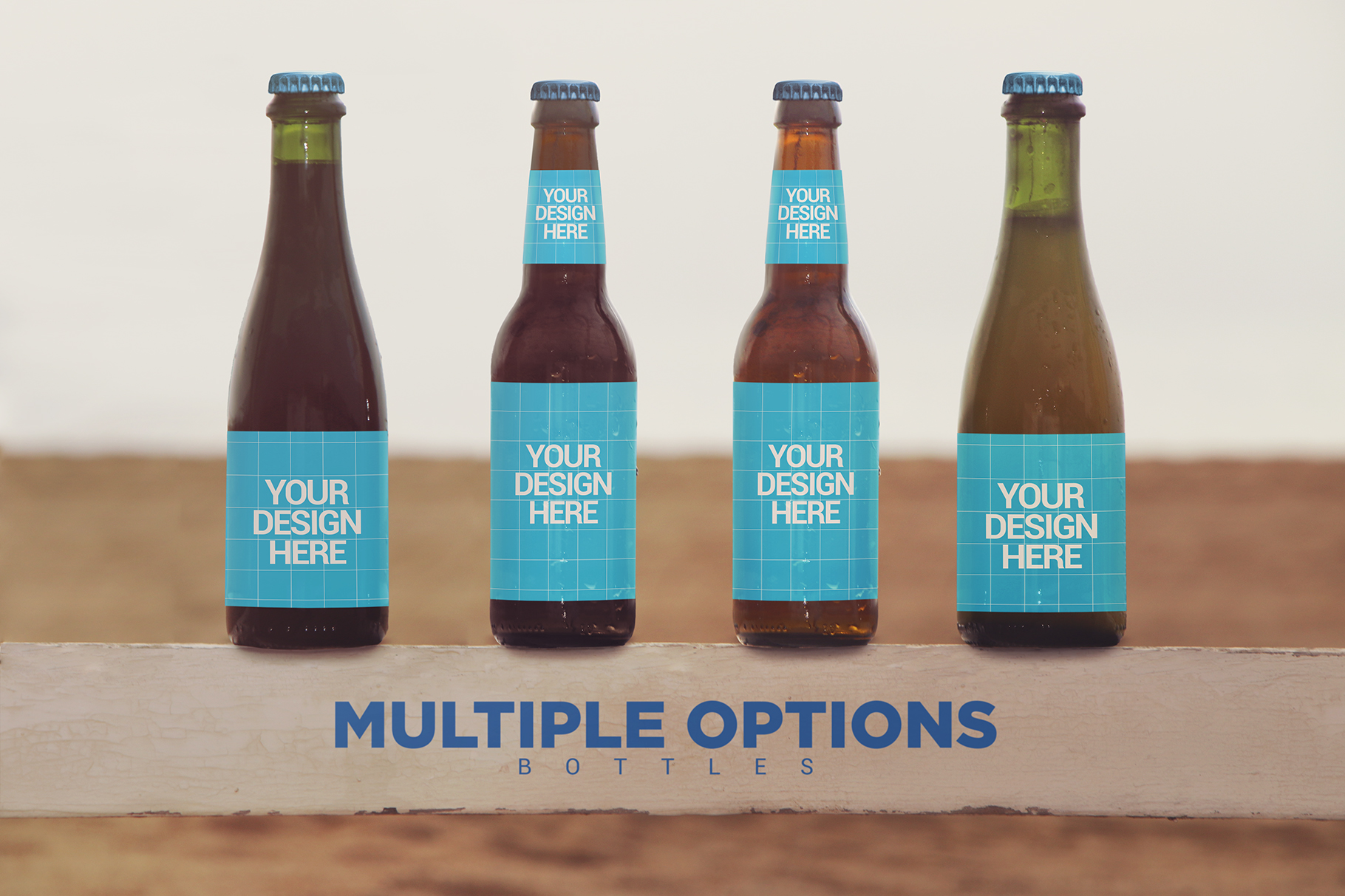 Download Mockups: Multiple Beach Beer Mockup
