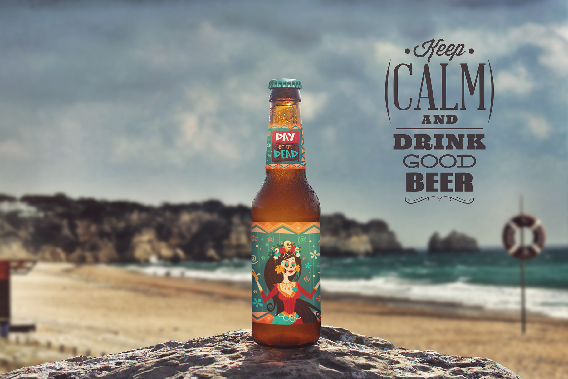Download Mockups: Nature Backgrounds Beer Mockup