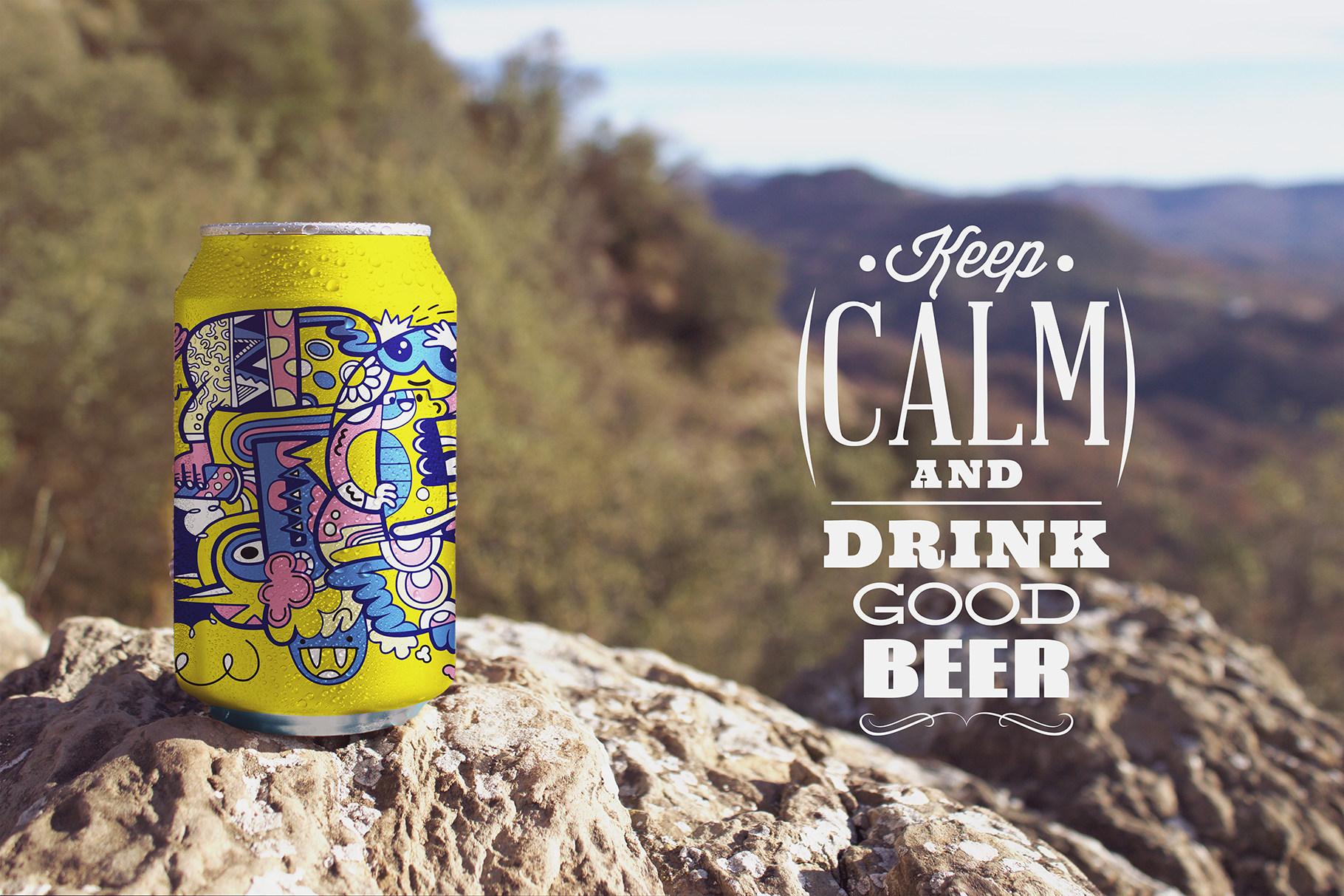 Download Mockups: Nature Beer Can Mockup
