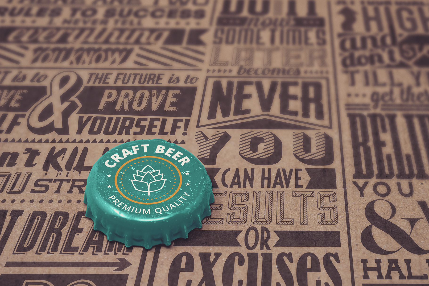 Download Mockups: Paperboard Bottle Cap Mockup