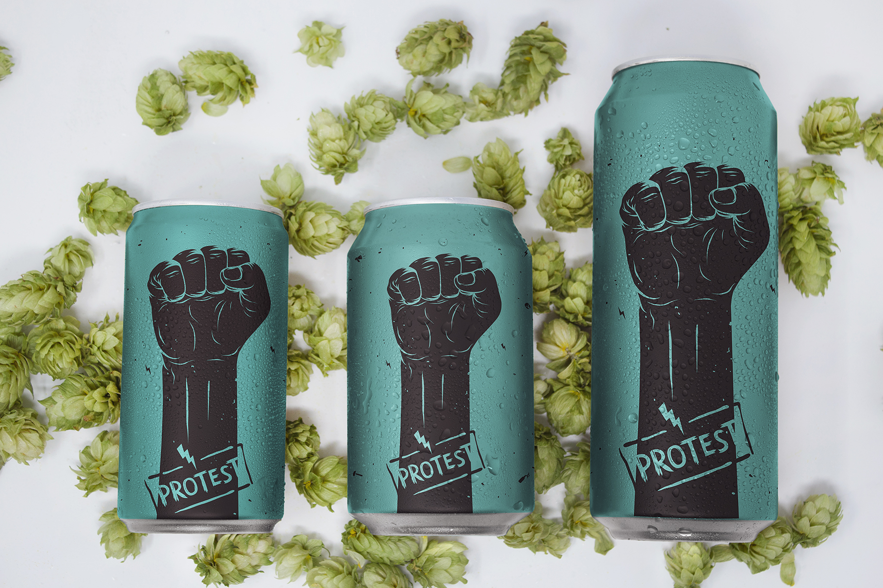 Download Mockups: Trio Beer Can Mockup